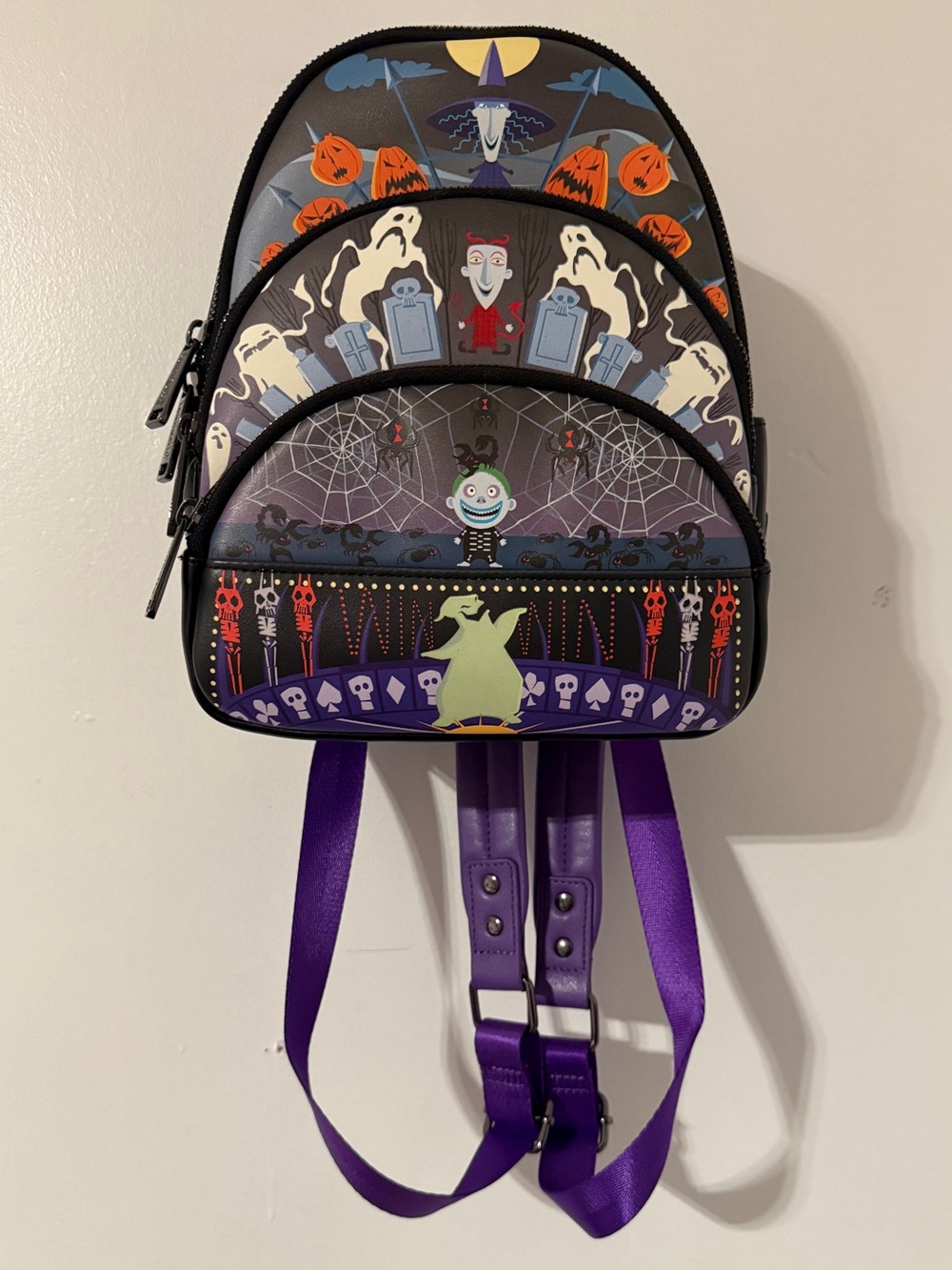 Disney Mini Backpack in Purple - The Nightmare Before Christmas
